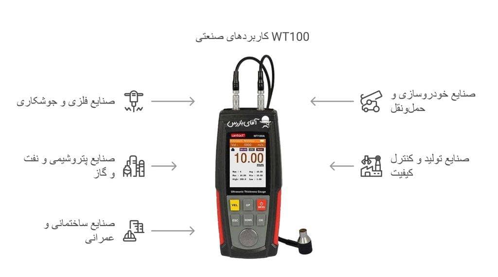 قیمت و خرید ارزان انواع ضخامت سنج التراسونیک وینتکت Wintact WT100A 