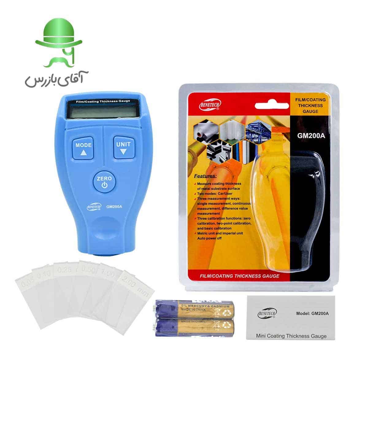 قیمت ضخامت سنج رنگ و لعاب بنتک BENETECH GM200