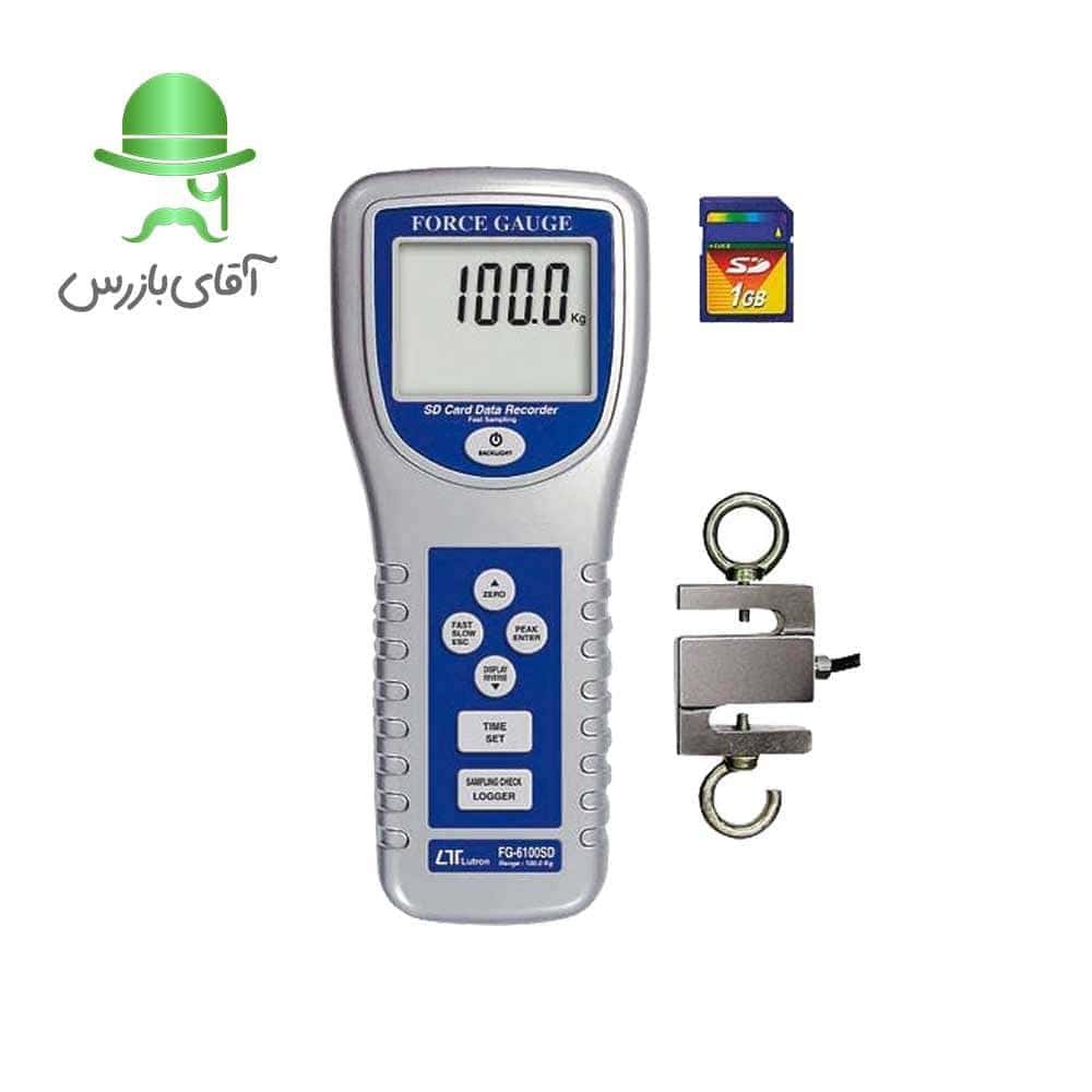 قیمت و خرید ارزان نیرو سنج 100 کیلو گرمی حافظه دار لترون مدل lutron FG-6100SD