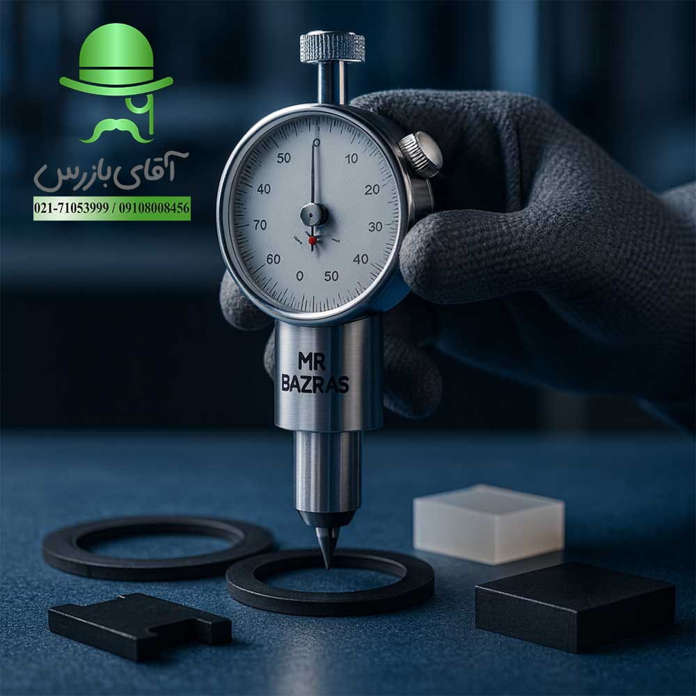سختی سنج لاستیک HANDPI دو عقربه‌ای | تفاوت Shore A و Shore D در تست پلیمر